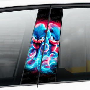 Sticker for car pillar Sonic 1 | TurboWrapz.com 2