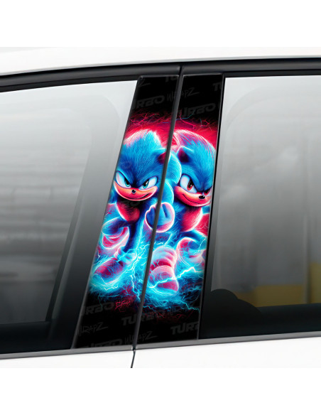 Naklejka na słupek samochodowy Sonic 1 | TurboWrapz.com