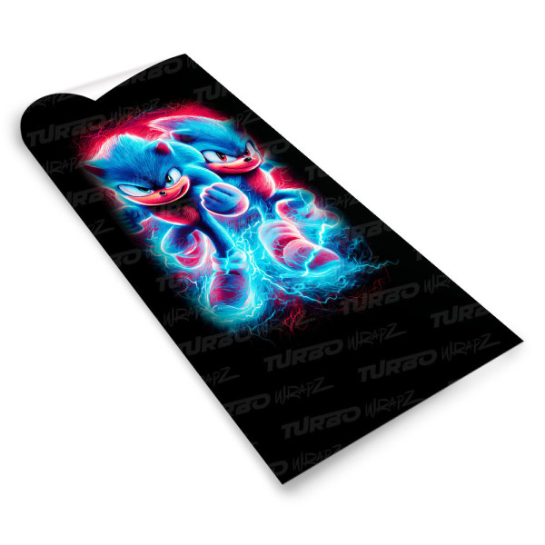 Naklejka na słupek samochodowy Sonic 1 | TurboWrapz.com