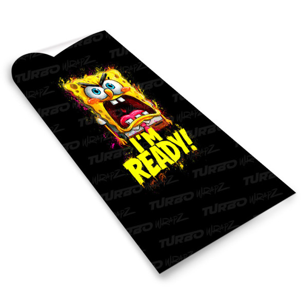 Naklejka na słupek samochodowy Spongebob I'm ready | TurboWrapz.com