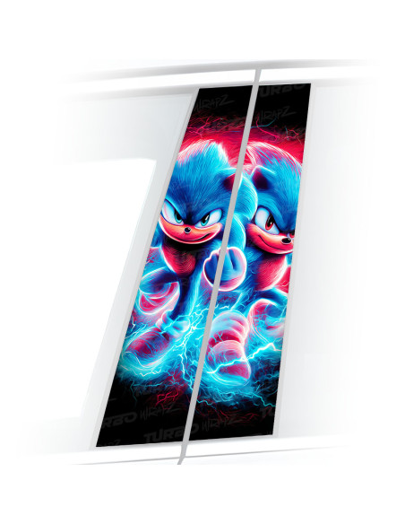 Naklejka na słupek samochodowy Sonic 1 | TurboWrapz.com