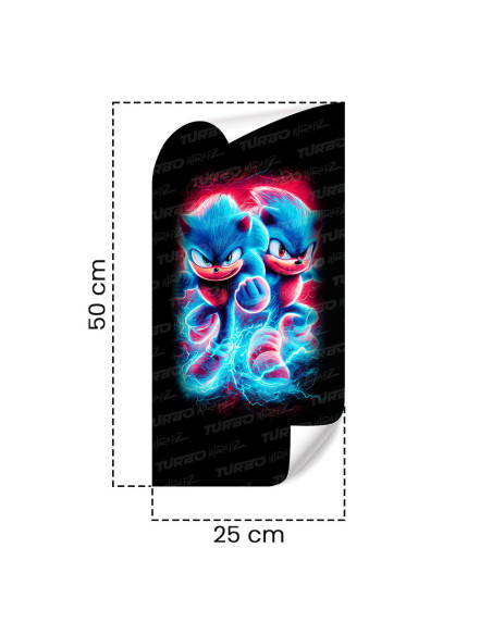 Naklejka na słupek samochodowy Sonic 1 | TurboWrapz.com