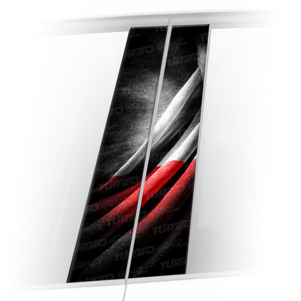 Sticker for car pillar Polska - flaga 1 | TurboWrapz.com