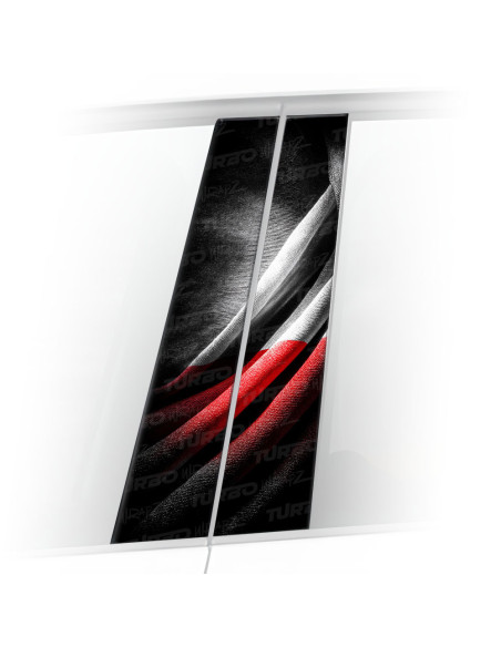 Sticker for car pillar Polska - flaga 1 | TurboWrapz.com