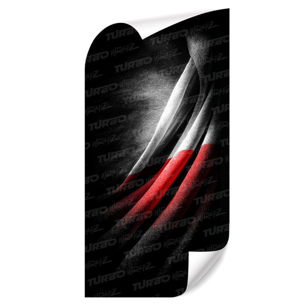 Naklejka na słupek samochodowy Polska - flaga 1 | TurboWrapz.com