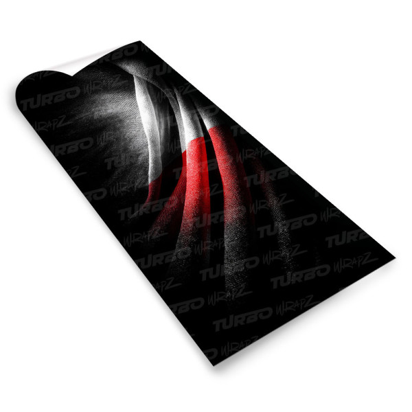 Sticker for car pillar Polska - flaga 1 | TurboWrapz.com