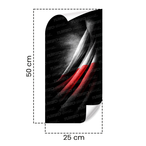 Sticker for car pillar Polska - flaga 1 | TurboWrapz.com