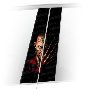 Naklejka na słupek samochodowy Freddie Krueger | TurboWrapz.com