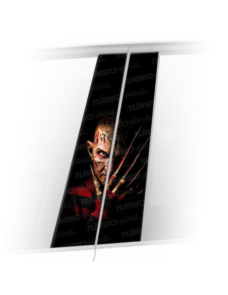 Naklejka na słupek samochodowy Freddie Krueger | TurboWrapz.com