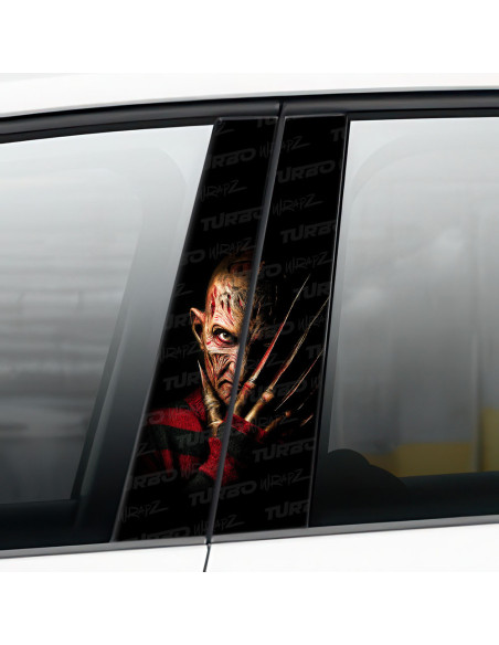 Sticker for car pillar Freddie Krueger | TurboWrapz.com