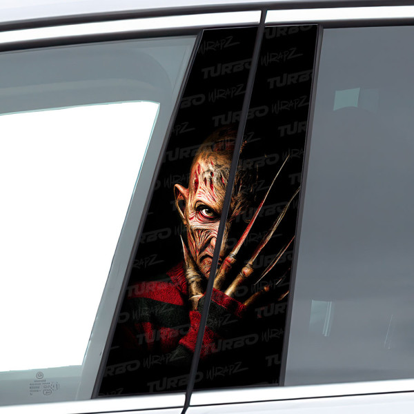 Naklejka na słupek samochodowy Freddie Krueger | TurboWrapz.com