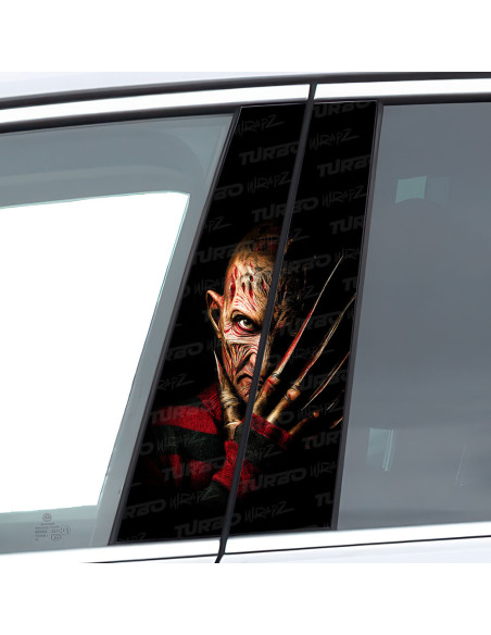 Sticker for car pillar Freddie Krueger | TurboWrapz.com