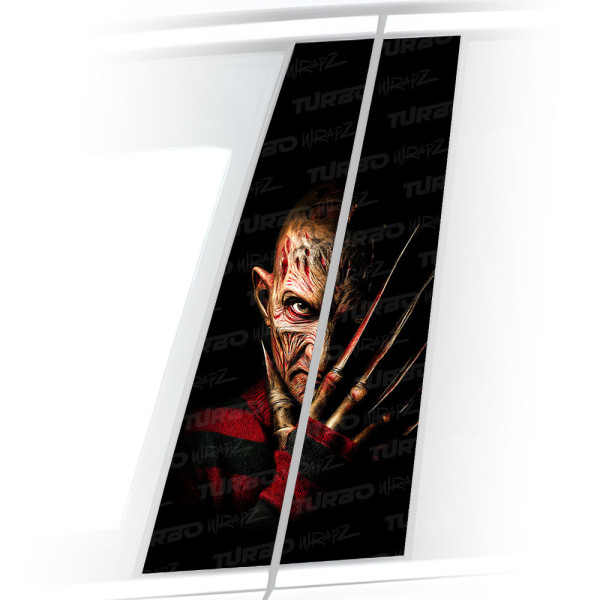 Naklejka na słupek samochodowy Freddie Krueger | TurboWrapz.com