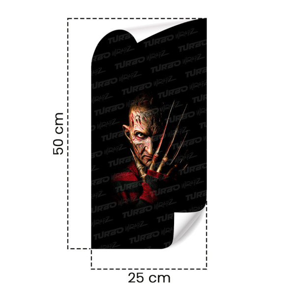 Sticker for car pillar Freddie Krueger | TurboWrapz.com