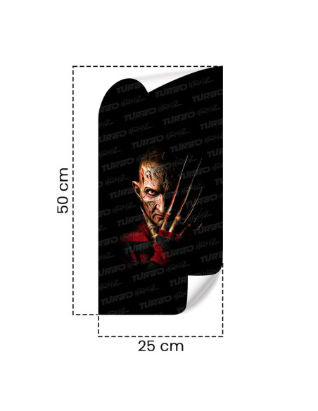 Sticker for car pillar Freddie Krueger | TurboWrapz.com