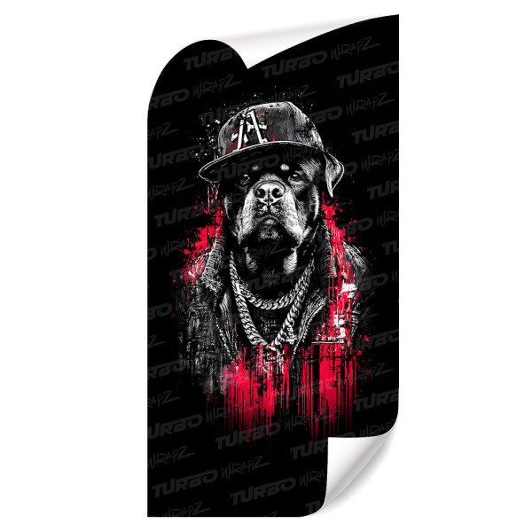 Sticker for car pillar Pies huligan | TurboWrapz.com