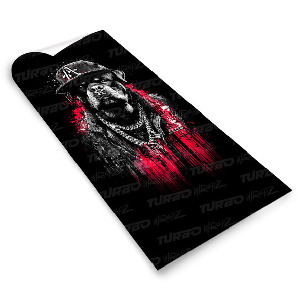 Sticker for car pillar Pies huligan | TurboWrapz.com