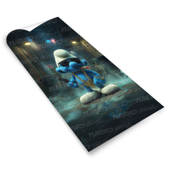 Sticker for car pillar Smerf gangster 2 | TurboWrapz.com