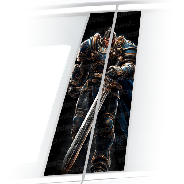 Naklejka na słupek samochodowy Garen | TurboWrapz.com