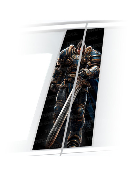 Naklejka na słupek samochodowy Garen | TurboWrapz.com