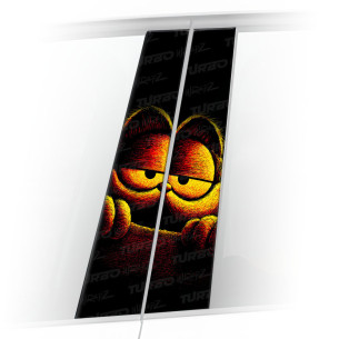 Sticker for car pillar Garfield 2 | TurboWrapz.com