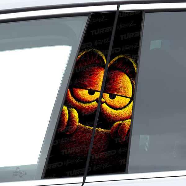 Sticker for car pillar Garfield 2 | TurboWrapz.com