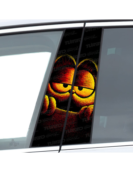 Sticker for car pillar Garfield 2 | TurboWrapz.com