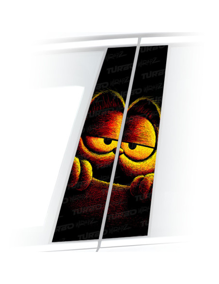 Naklejka na słupek samochodowy Garfield 2 | TurboWrapz.com