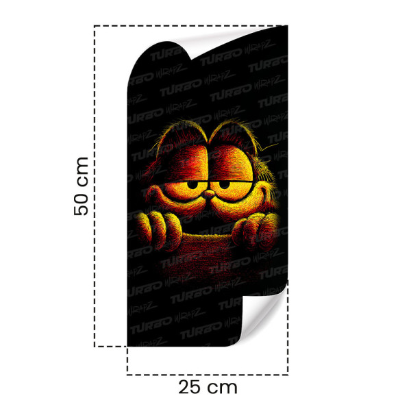 Sticker for car pillar Garfield 2 | TurboWrapz.com