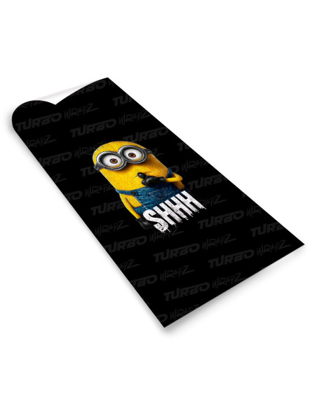 Naklejka na słupek samochodowy Minion Shhh | TurboWrapz.com