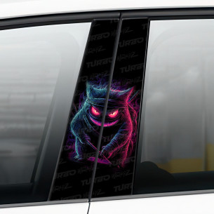 Naklejka na słupek samochodowy Gengar | TurboWrapz.com 2
