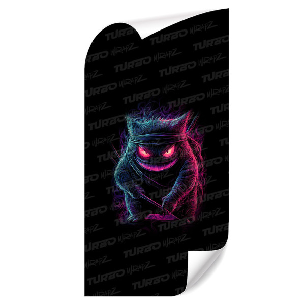 Sticker for car pillar Gengar | TurboWrapz.com