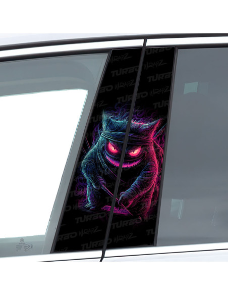 Sticker for car pillar Gengar | TurboWrapz.com