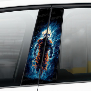 Sticker for car pillar Goku | TurboWrapz.com 2