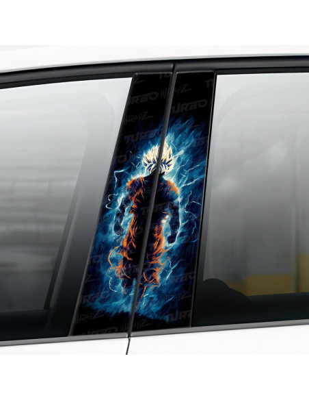 Naklejka na słupek samochodowy Goku | TurboWrapz.com
