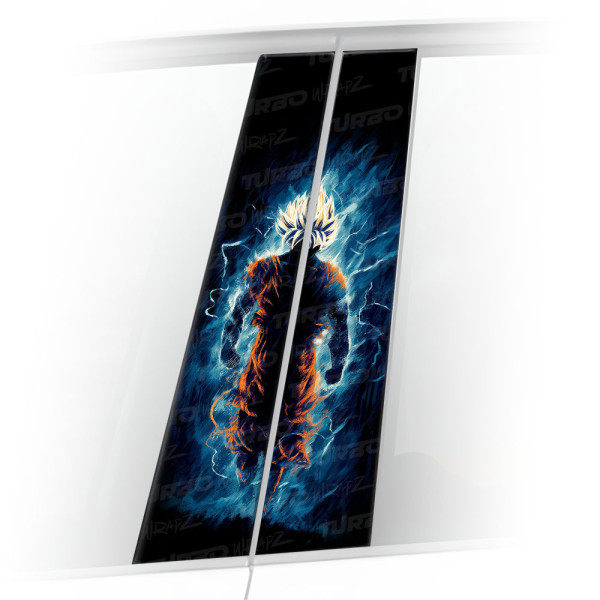 Naklejka na słupek samochodowy Goku | TurboWrapz.com