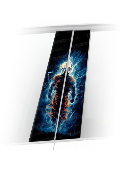 Naklejka na słupek samochodowy Goku | TurboWrapz.com