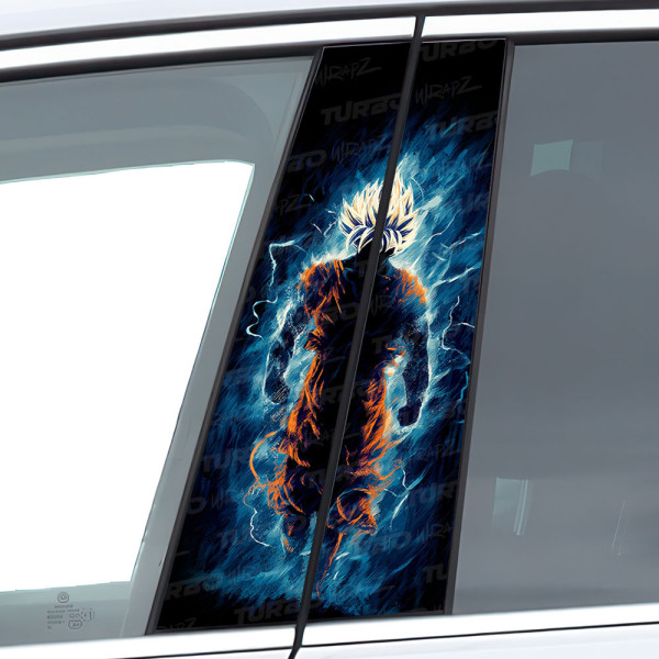 Naklejka na słupek samochodowy Goku | TurboWrapz.com