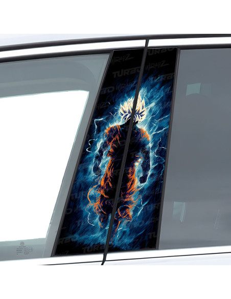 Naklejka na słupek samochodowy Goku | TurboWrapz.com