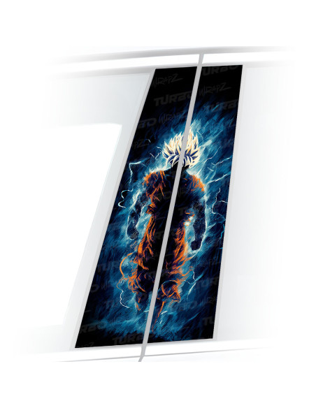 Naklejka na słupek samochodowy Goku | TurboWrapz.com