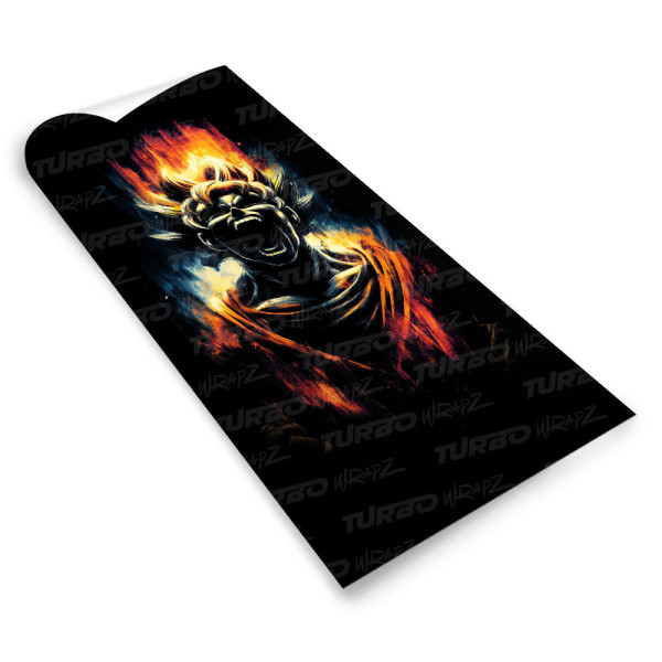 Naklejka na słupek samochodowy Wściekły Goku | TurboWrapz.com