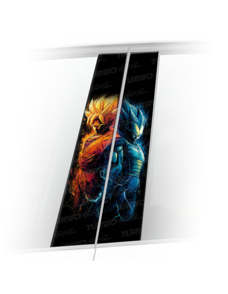 Naklejka na słupek samochodowy Goku i Vegeta | TurboWrapz.com