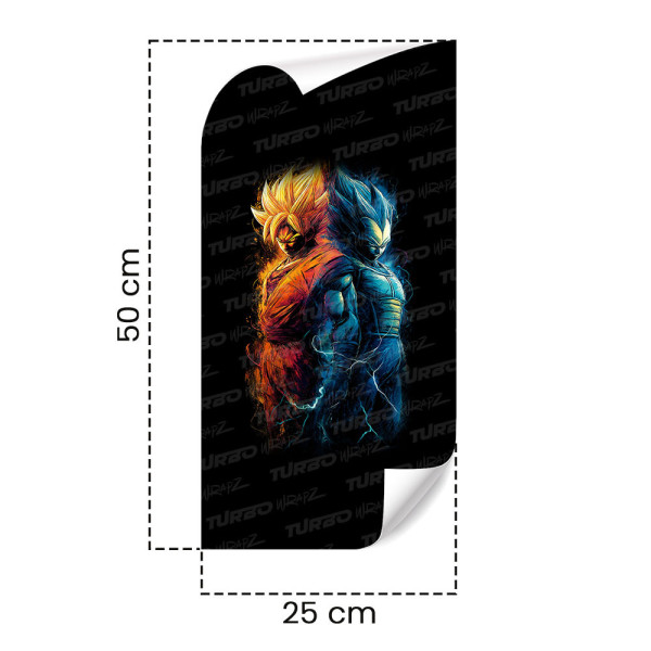 Naklejka na słupek samochodowy Goku i Vegeta | TurboWrapz.com
