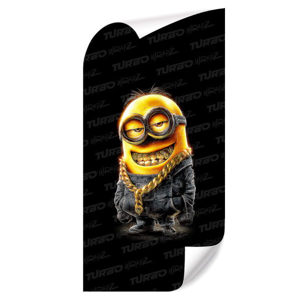 Sticker for car pillar Złoty Minionek | TurboWrapz.com