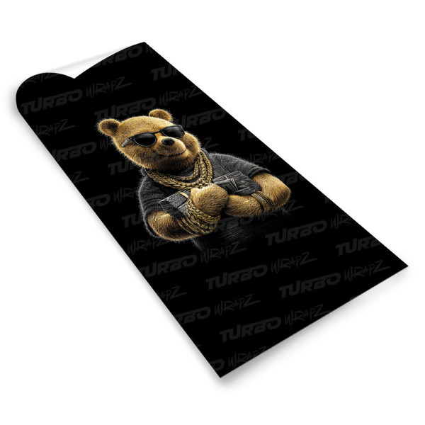 Sticker for car pillar Puchatek Milioner | TurboWrapz.com