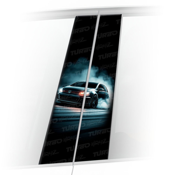 Sticker for car pillar Golf GTI | TurboWrapz.com