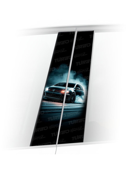Sticker for car pillar Golf GTI | TurboWrapz.com