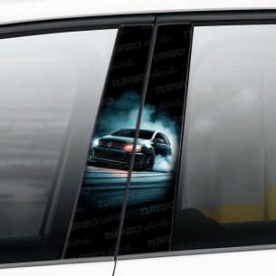 Sticker for car pillar Golf GTI | TurboWrapz.com 2