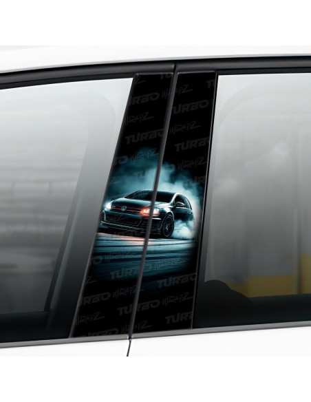 Sticker for car pillar Golf GTI | TurboWrapz.com