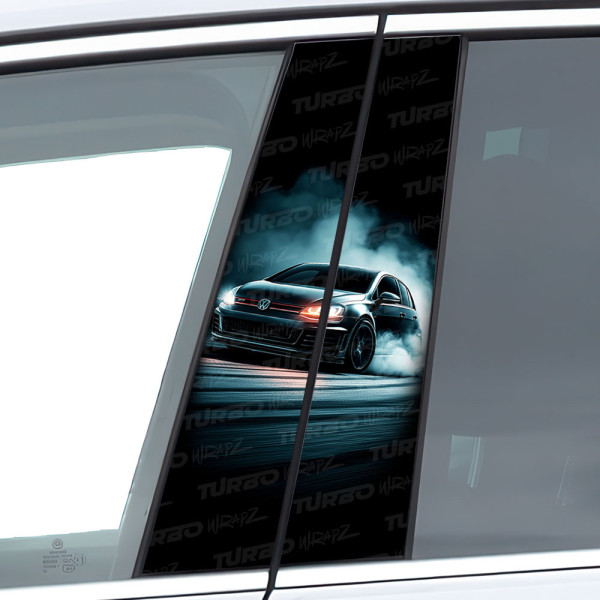 Sticker for car pillar Golf GTI | TurboWrapz.com